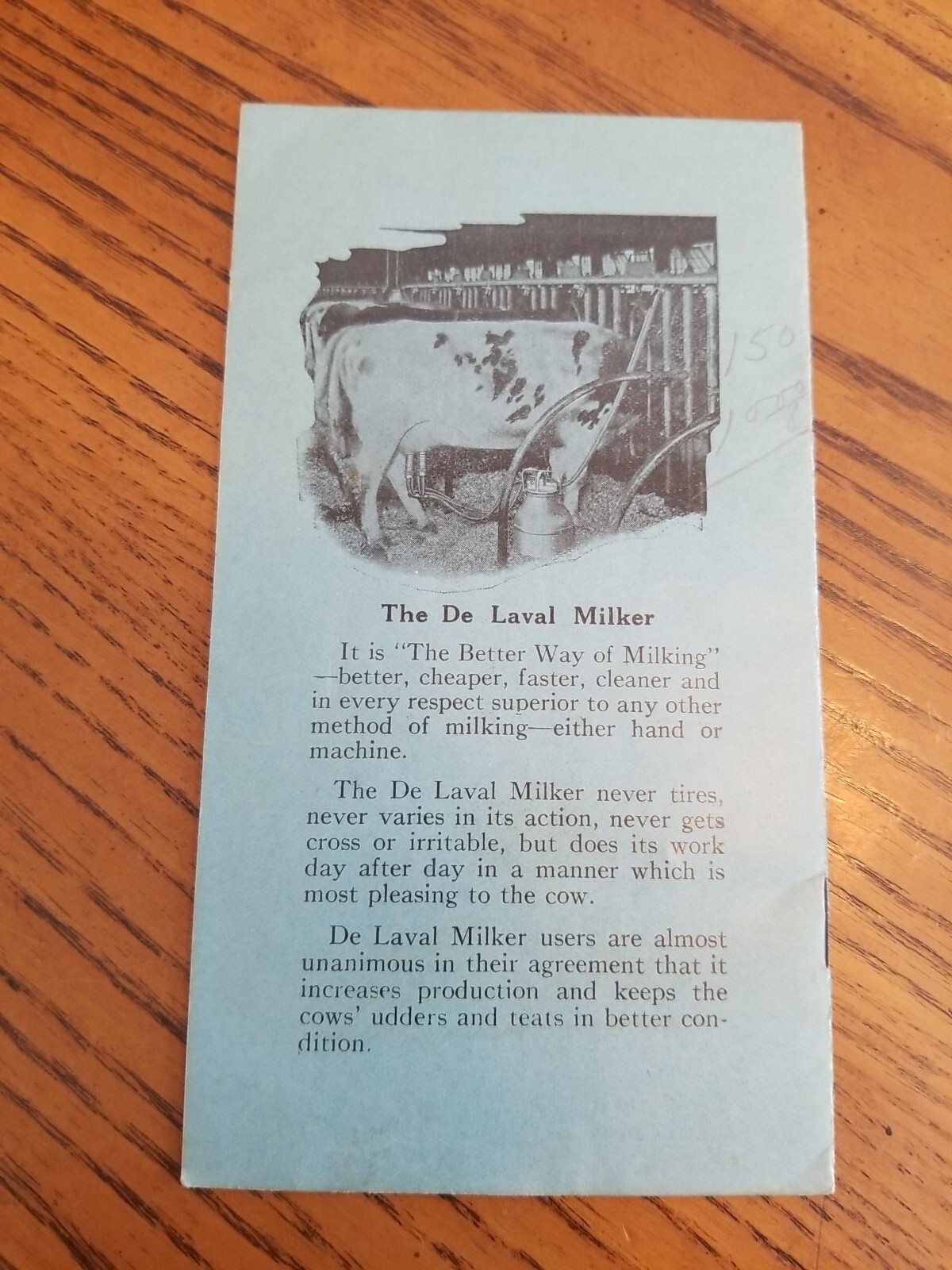 DeLaval Agent&rsquo;s Price List 1925 CREAM SEPARATOR Dairy Agricultural