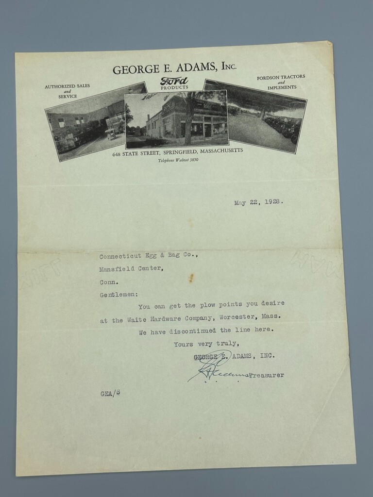 1928 FORD Products FORDSON TRACTORS Farm Advertising Antique Letterhead