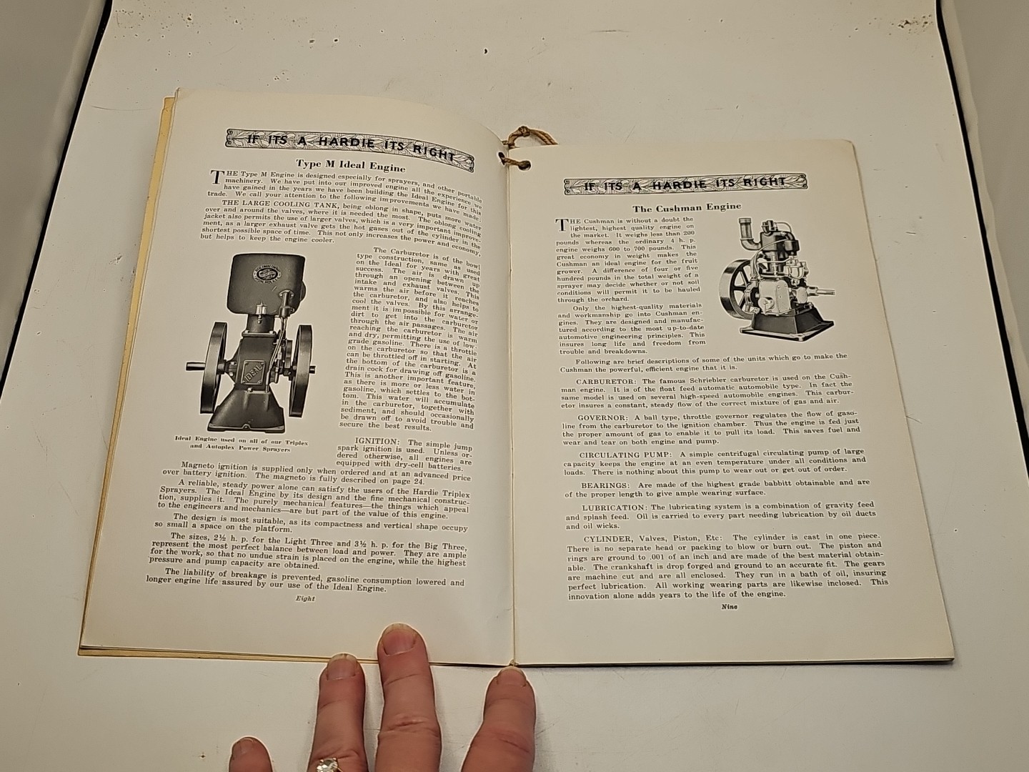 vintage hit miss hardie sprayer tractor avery catalog brochure 1920&rsquo;s