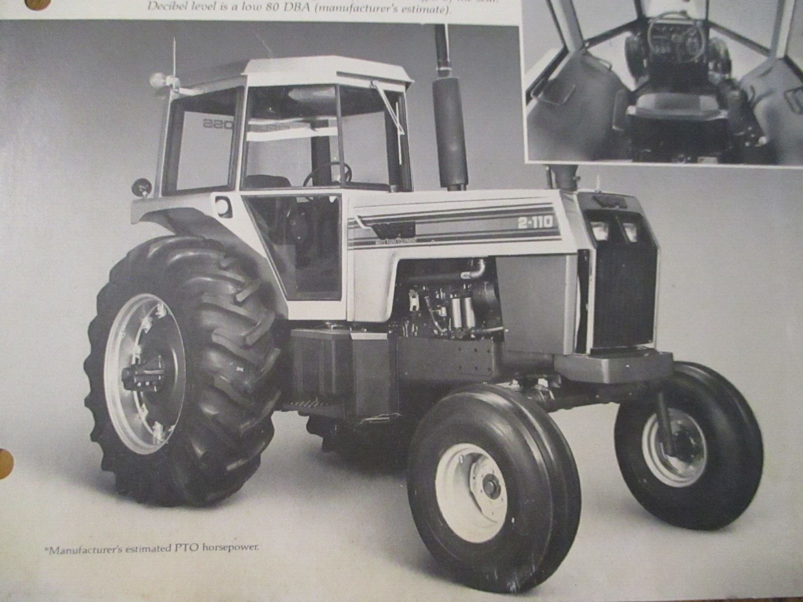 White WFE 2-110 Field Boss Tractor Dealer Advertising Sales Brochure Literature