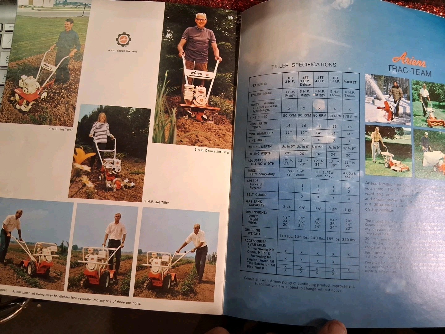What&rsquo;s new ariens 1971 lawn tractors booklet brochure Tillers Mowers Free Shippi