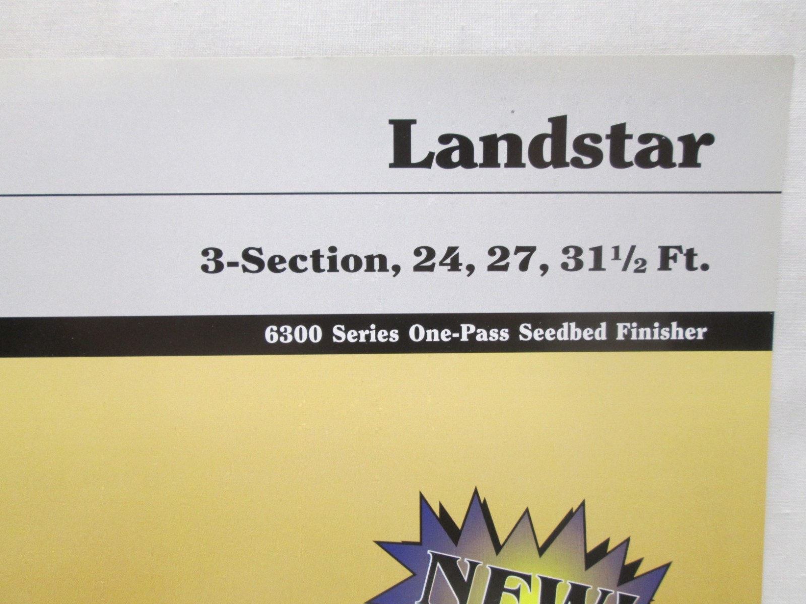 Krause Landstar 6300 Series One Pass Seedbed 3 Section 24 27 31 1/2 Ft Brochure