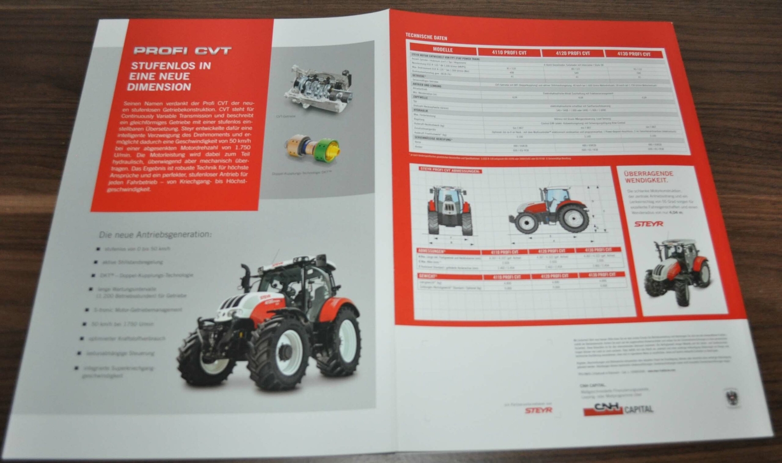 Steyr Profi CVT Tractor Brochure Prospekt