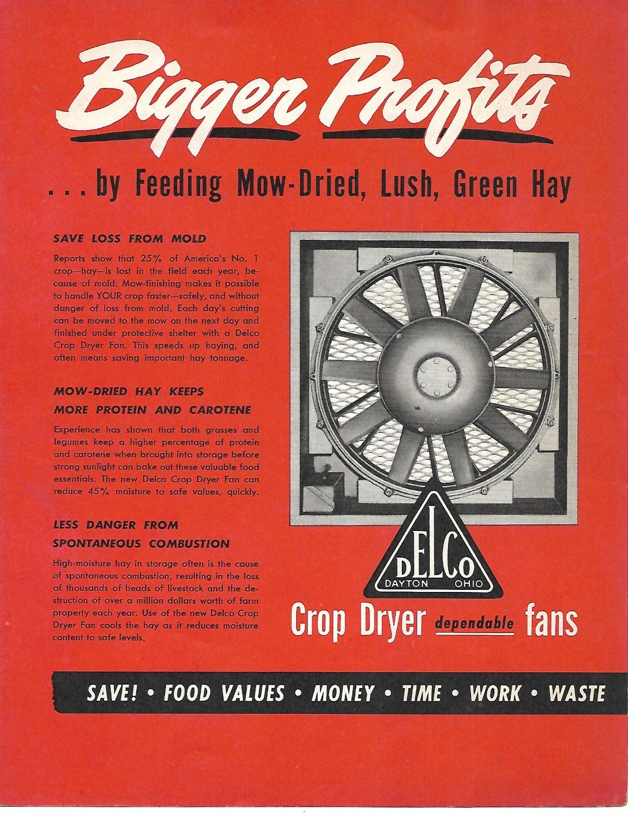 Farm Equipment Brochure – Delco – Crop Dryer Fans (F9515)