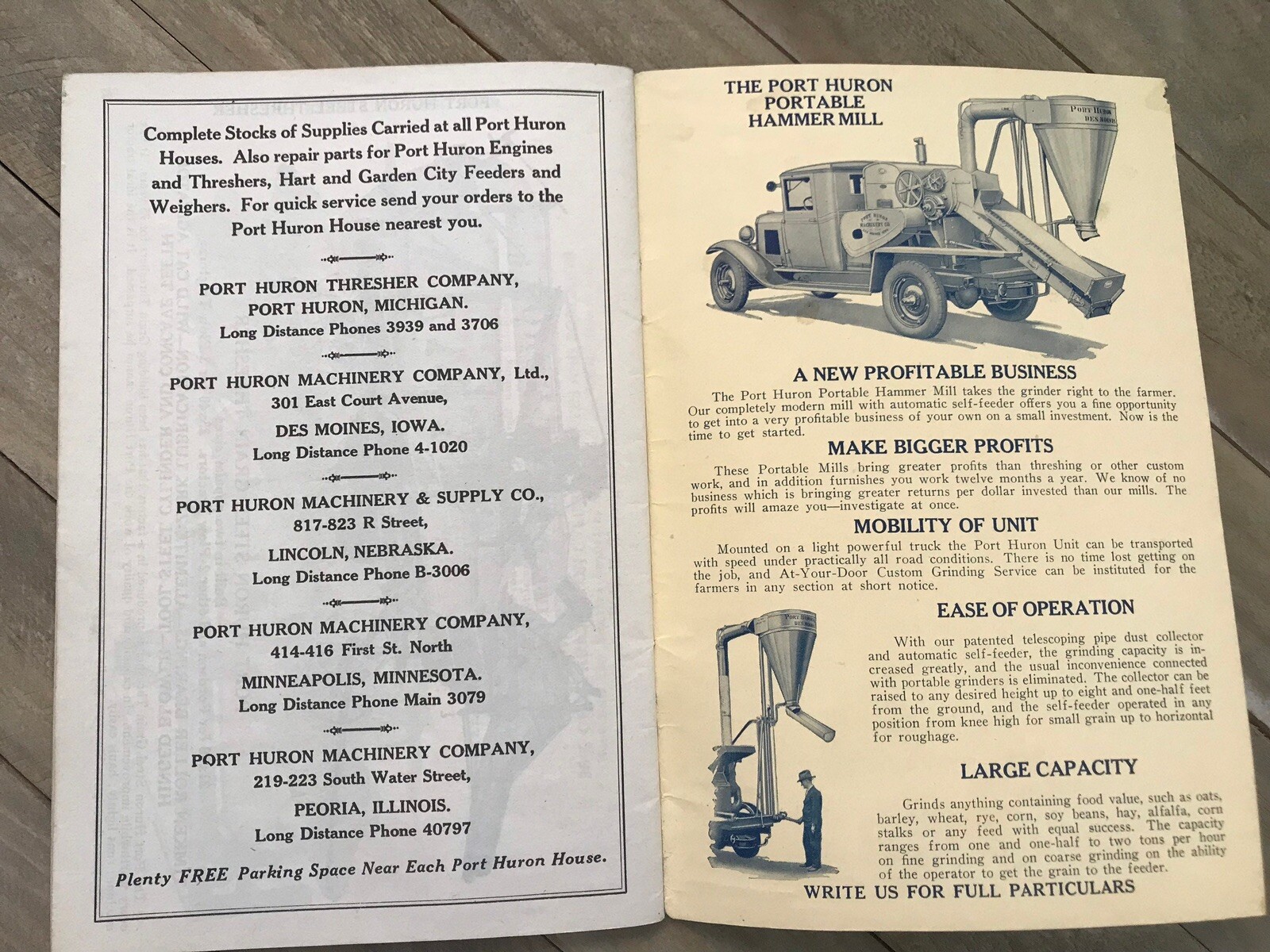 1932 Port Huron Supply Catalog Sawmills Feeders Parts Equipment