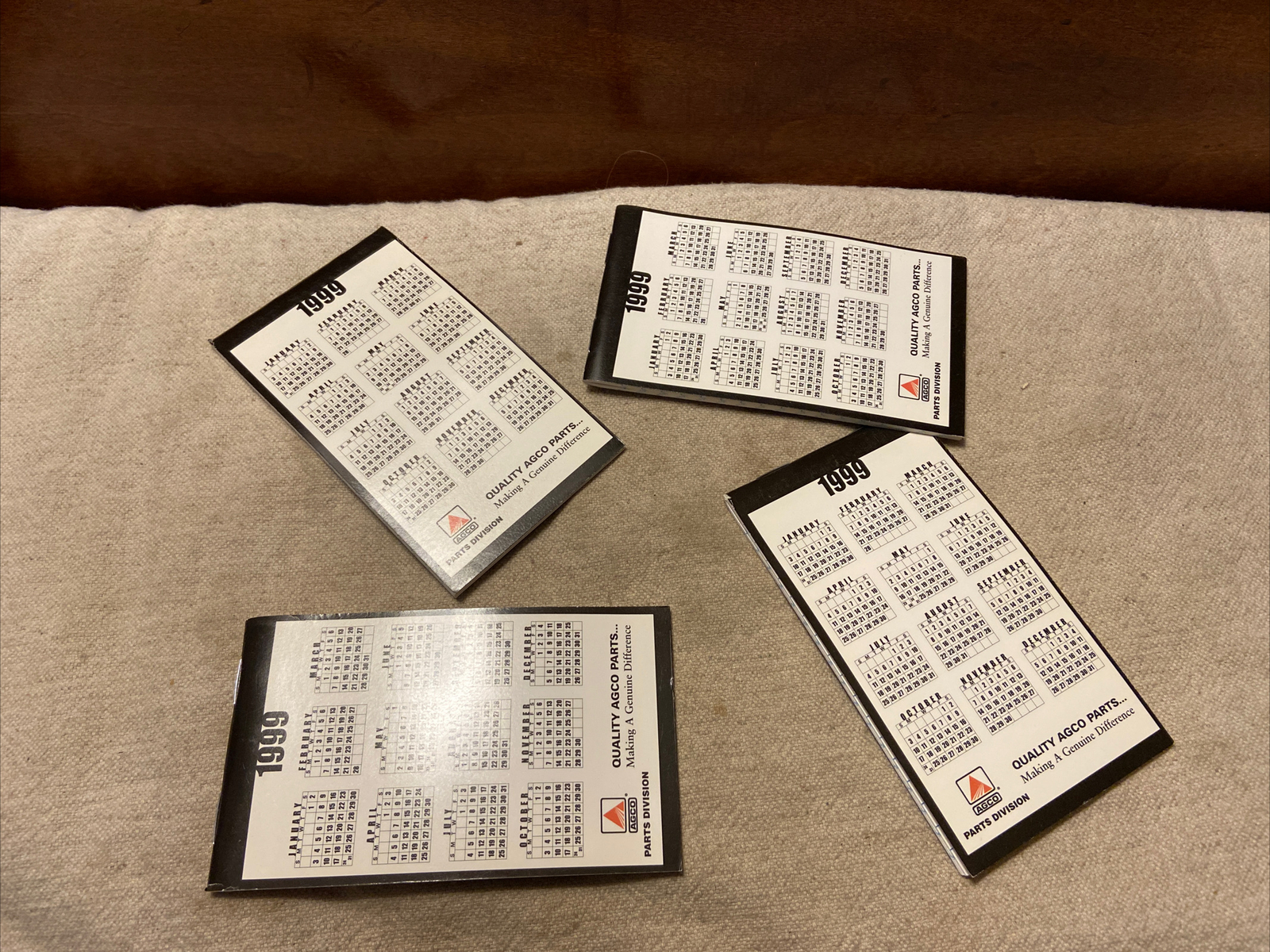 Lot Of 4 Vintage 1999 “Agco Parts Division” Unused Note Pads-Farm Agriculture