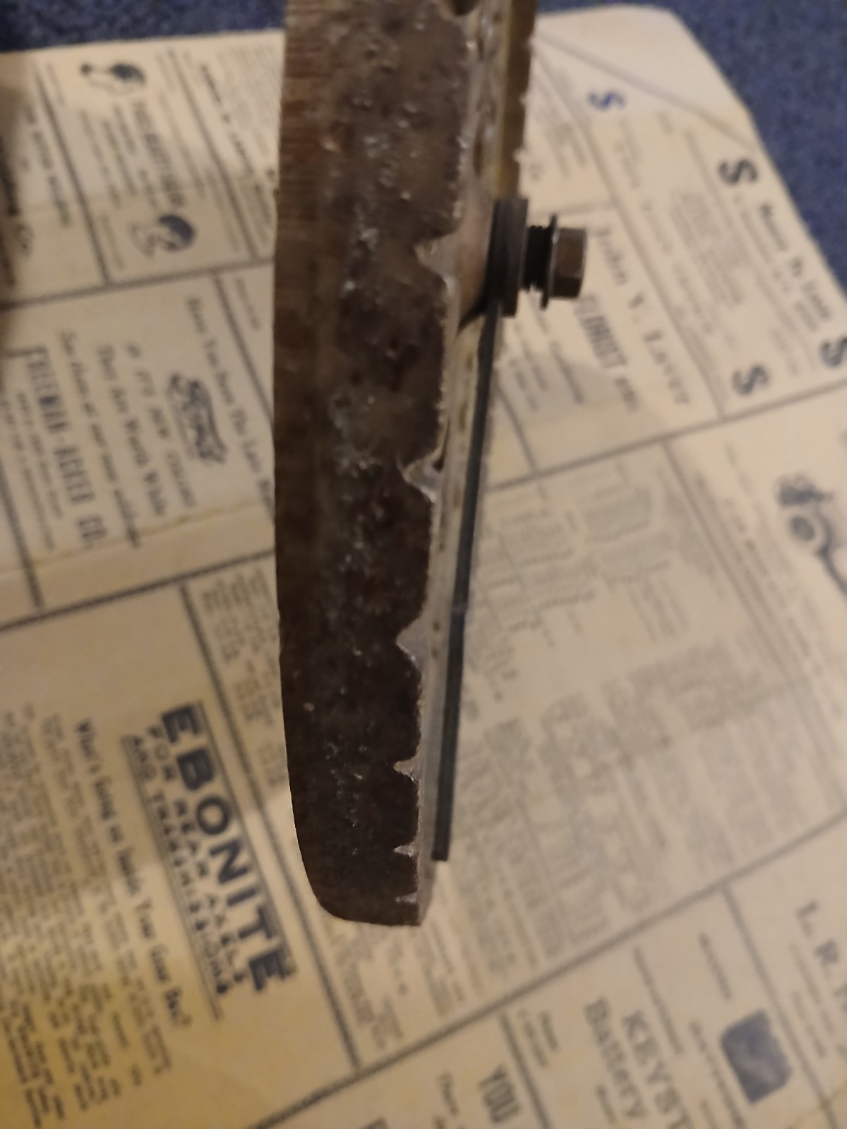 Antique Early Despatch Oven Clock Cast Iron Advertising Minneapolis Minnesota