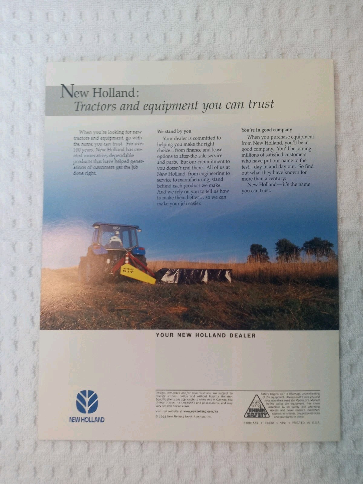 New Holland Round Baler Skid Steer Windrower Assorted Sales Brochures Lot Of 9
