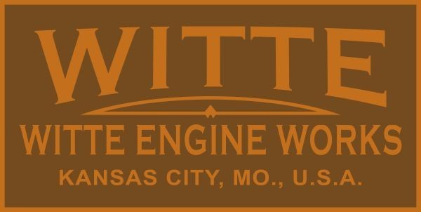 Witte Engine Works of Kansas City, Missouri NEW Sign: 24×48&Prime; USA Steel XXL Size