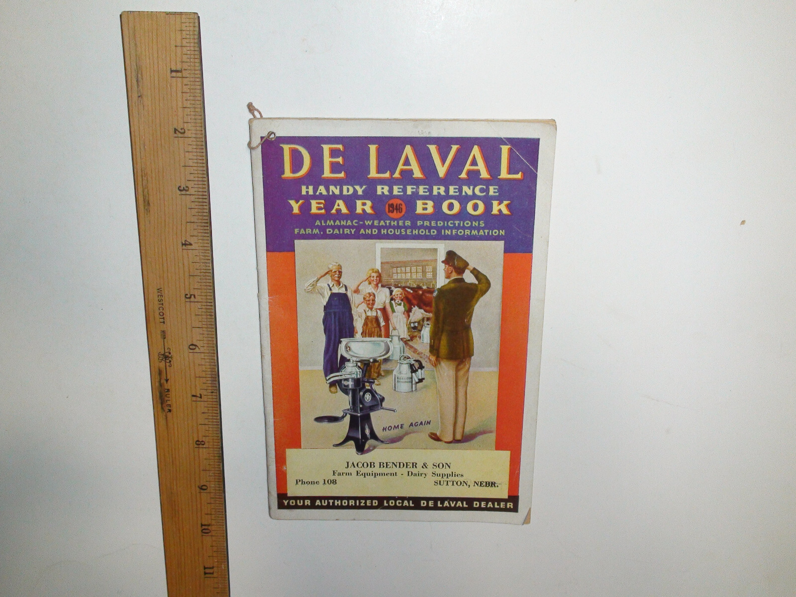 1946 DeLaval Handy Reference Yearbook – Jacob Bender & Son – Sutton, NE