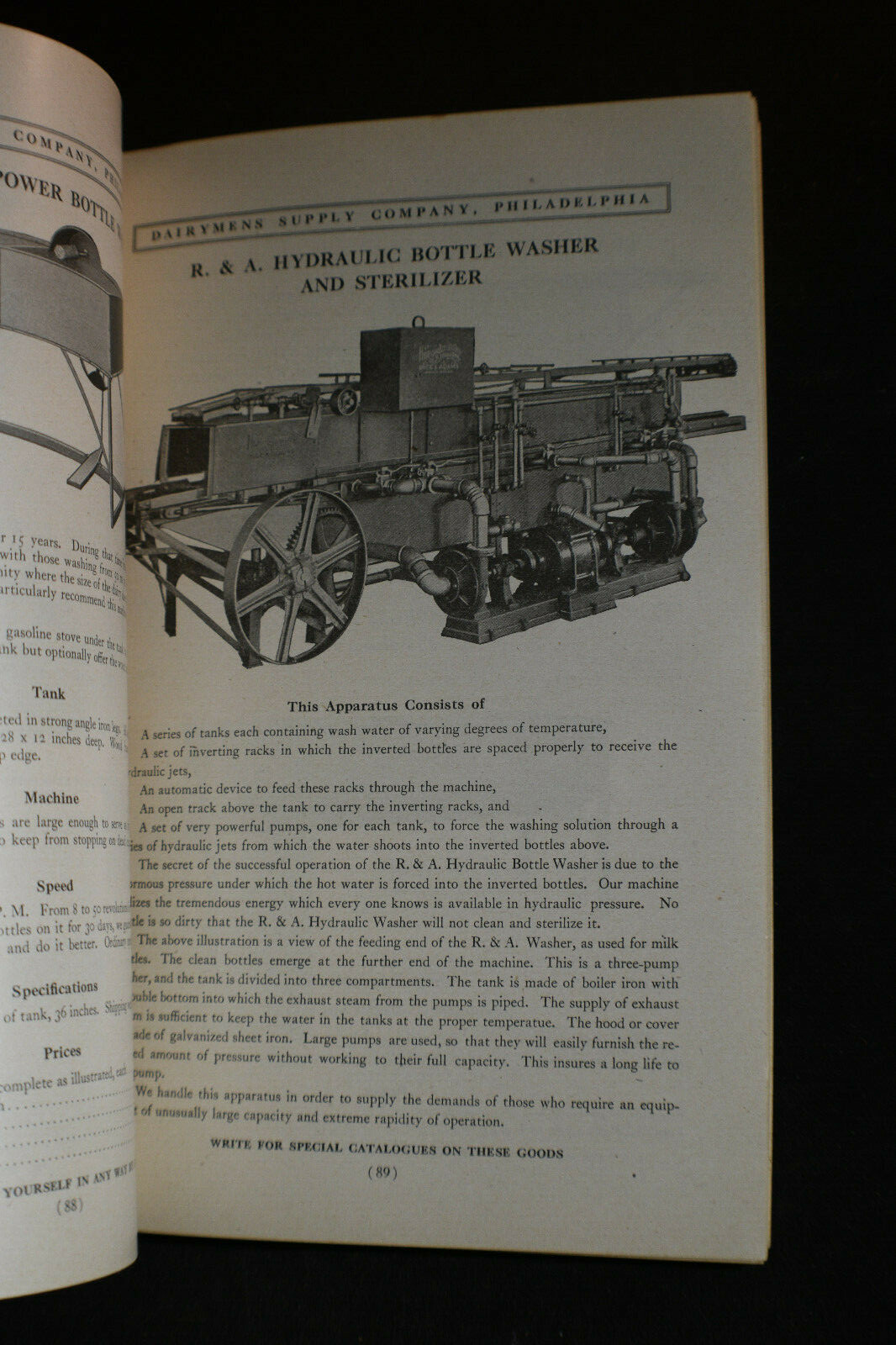 1917 The Bestov Book -ILLUSTRATED Dairy Equipment & Supplies Catalog -Philadelph