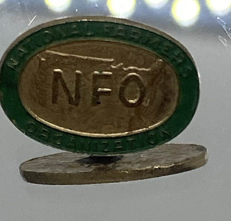 vintage nfo lapel pin national farmers organization