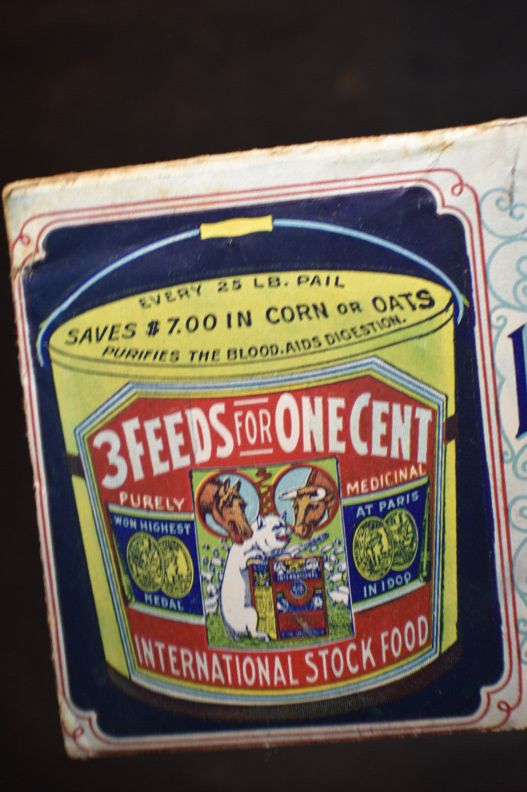 ~ 1901 International Stock Food Co. Multicolor Advert Cover, Minneapolis, Mn