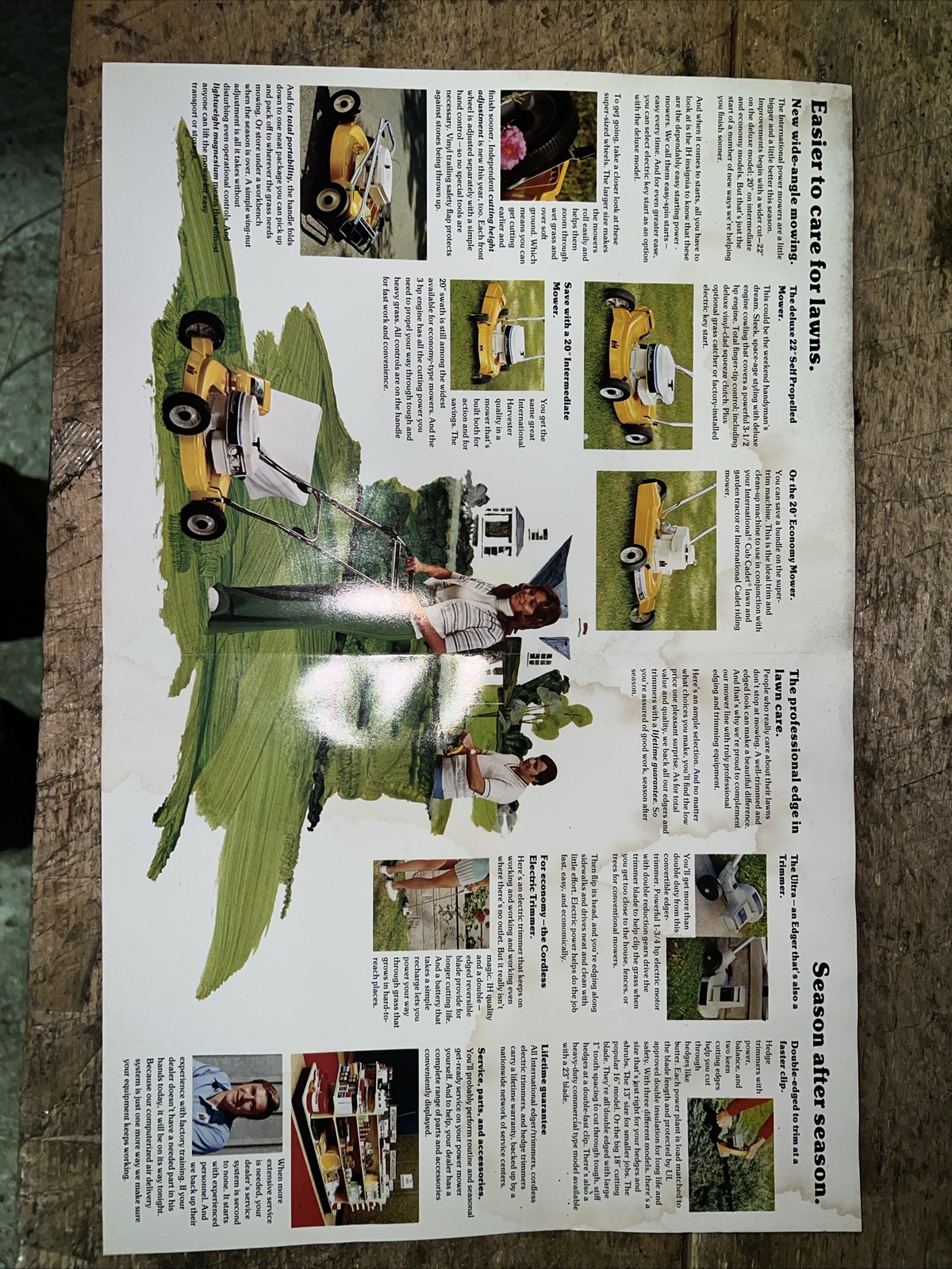 International Harvester Power Mowers , Edgers Trimmers Brochure