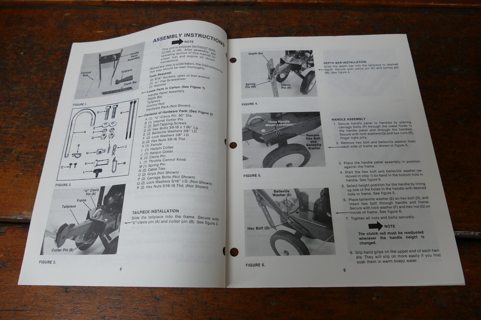 1983 Coast to Coast Owner&rsquo;s Manual 5 HP Chain Drive Garden Tiller Model 481-4059