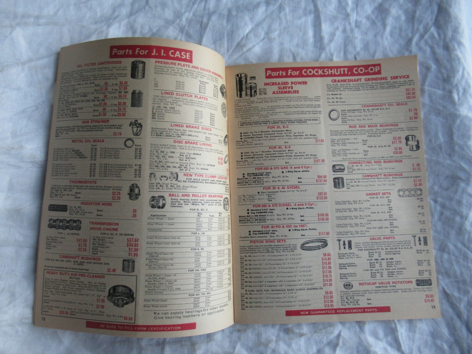 1967 Tractor supply catalog brochure Oliver 66 88 John Deere D 520 Cockshutt 30