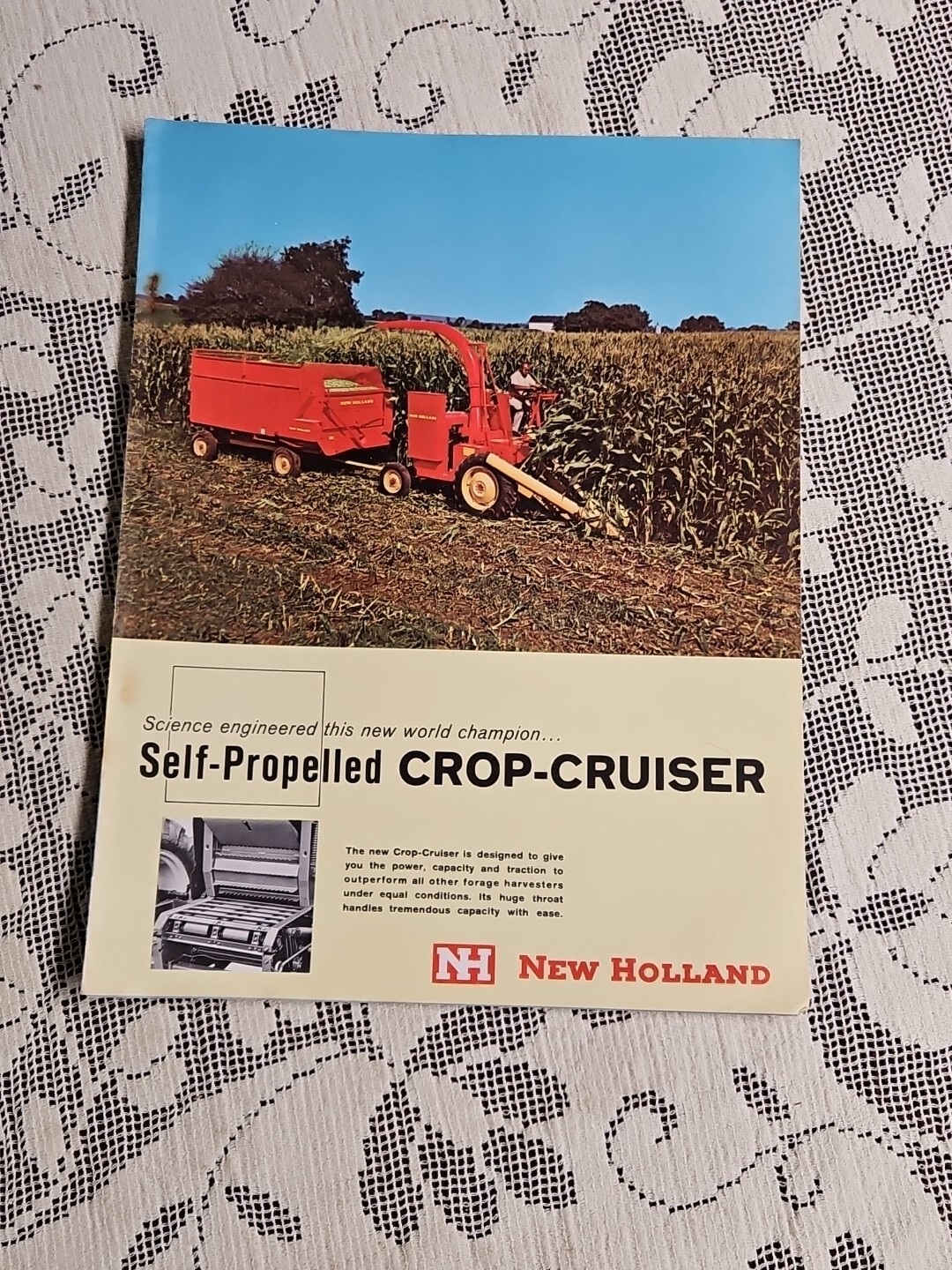 1961 New Holland Self-Propelled Crop-Cruiser Colored Advertising Dealer Brochure