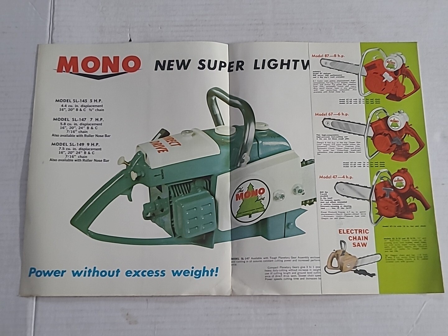 Mono Chain saw Sales Brochure