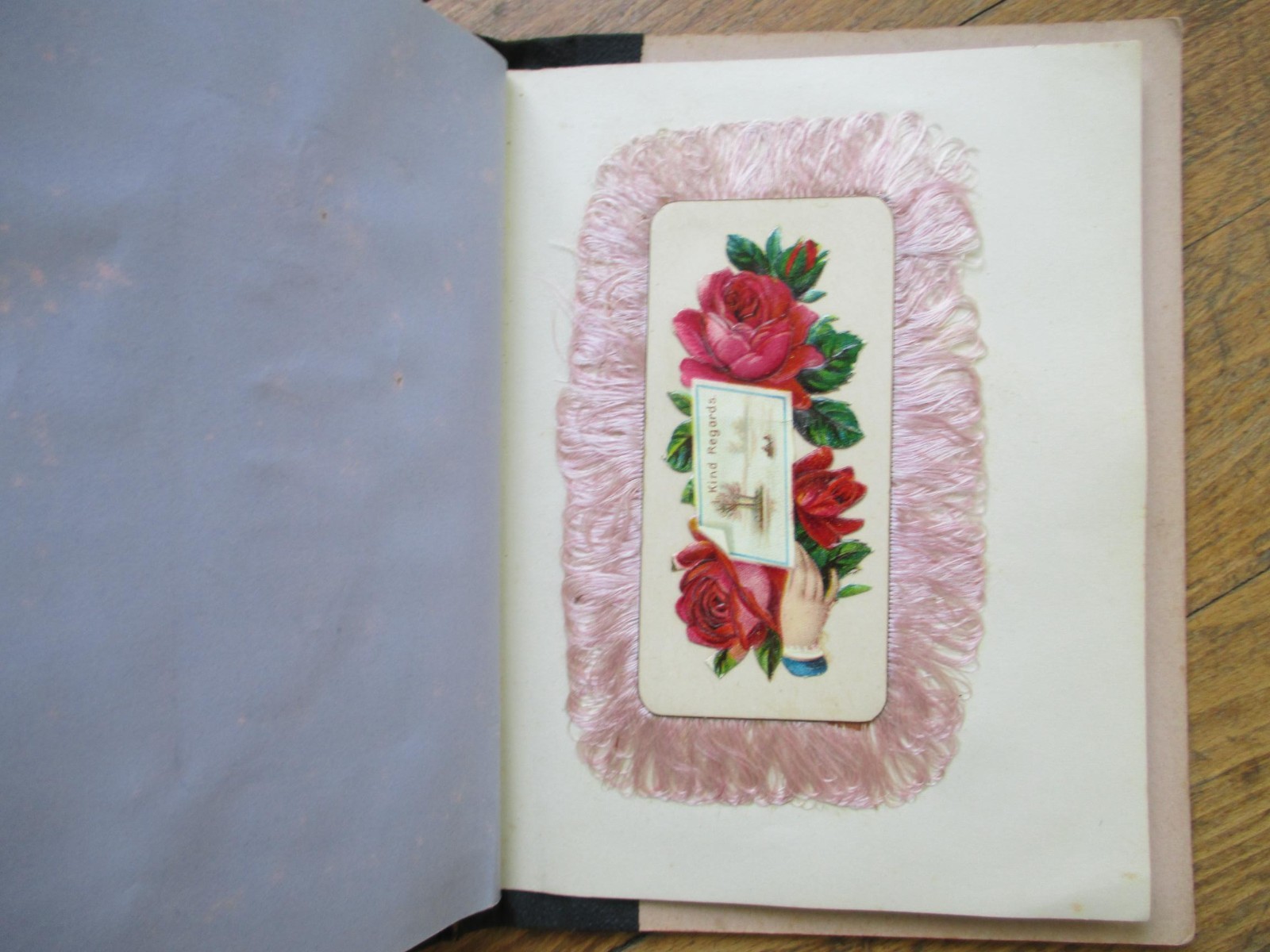 Victorian Trade Calling Card 1890 Salesmen&rsquo;s Sample Book Union Card Fringed