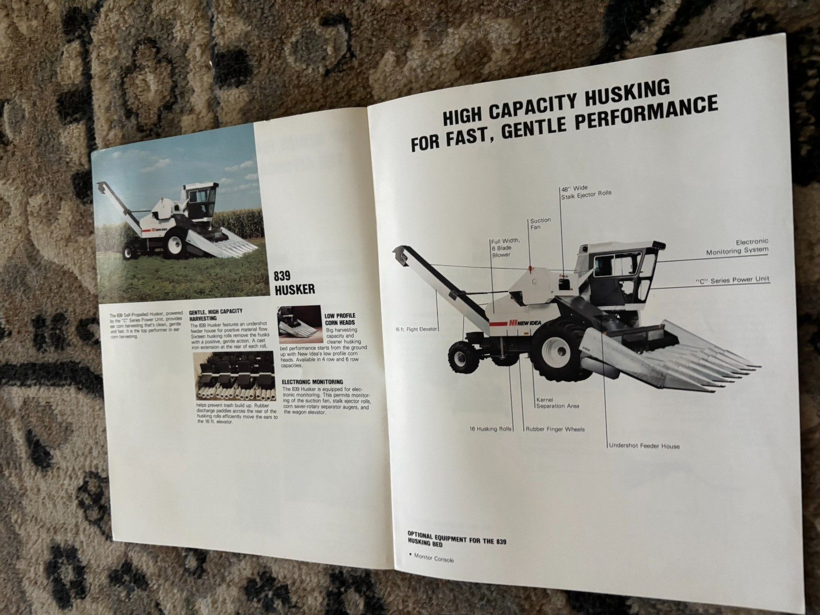 New Idea Uni-System Self Propelled Harvesters For 1985 Brochure DCPA26