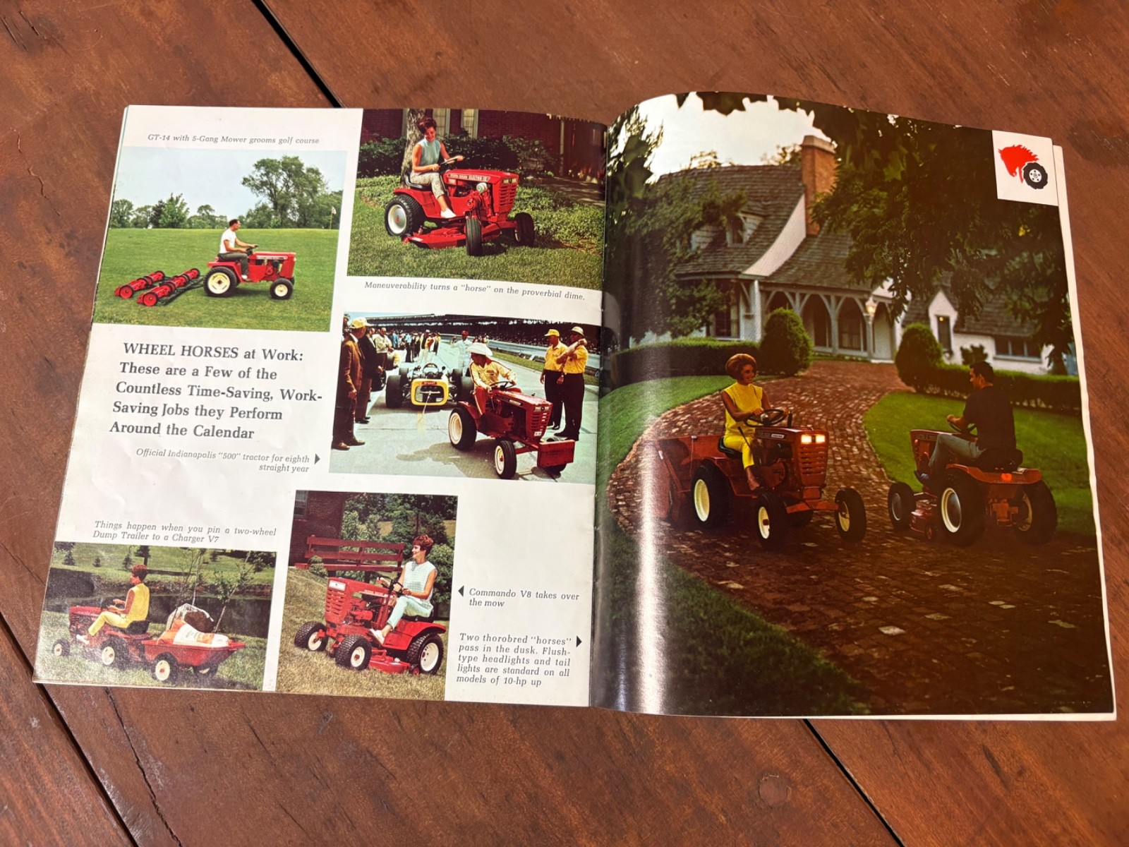 1969 Wheel Horse Garden Tractor Sales Brochure Electro 12 Charger 10 12