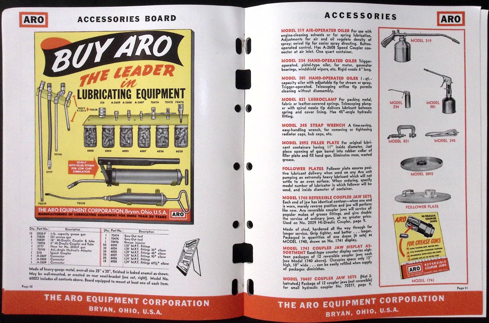1953 Aro Farm Catalog No 121 Lubricating Equipment ARO Equipment Corp Bryan OH