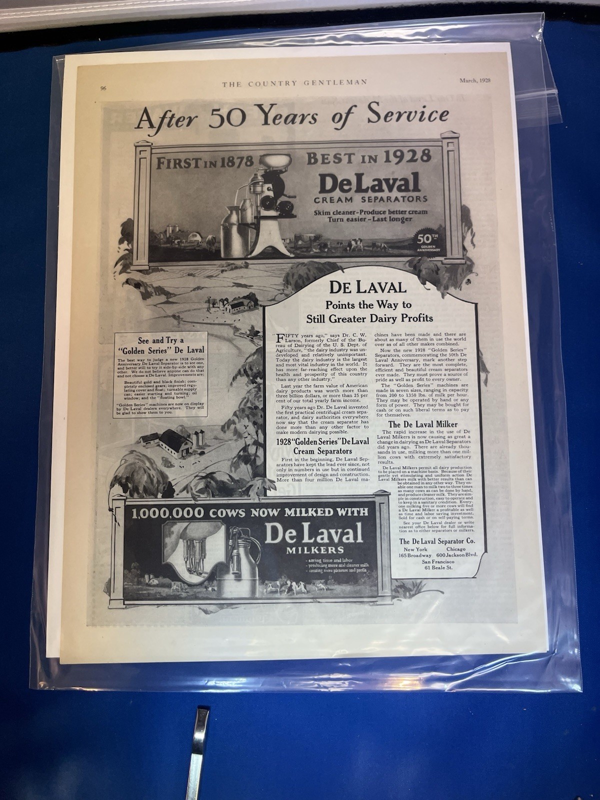 A LOT OF 18 VINTAGE ORIGINAL FARM MACHINE ADS-A MUST LOOK!-1897 TO 1940