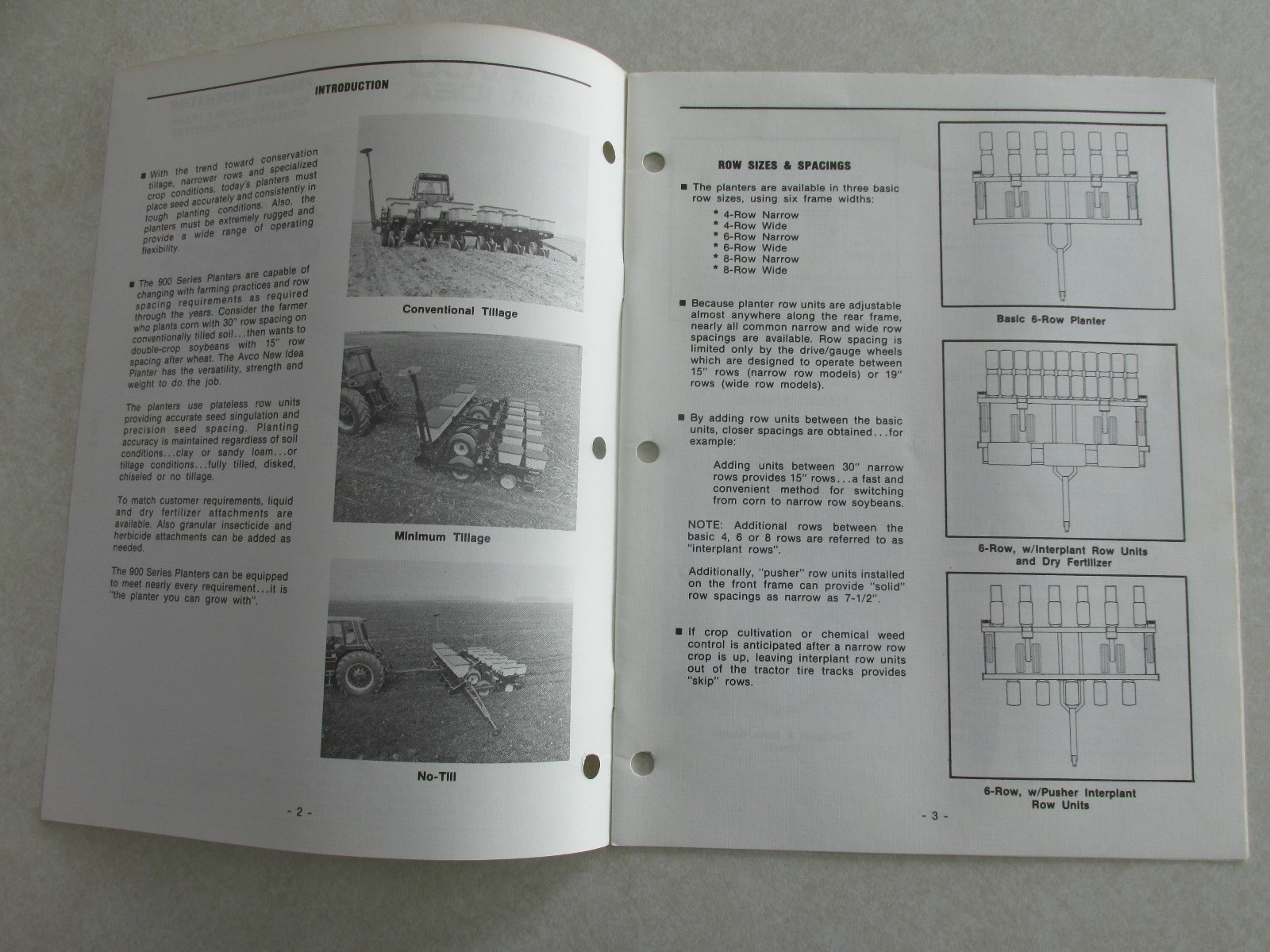 MBF23 AVCO New Idea Farm Equipment Product Information 900 series planter