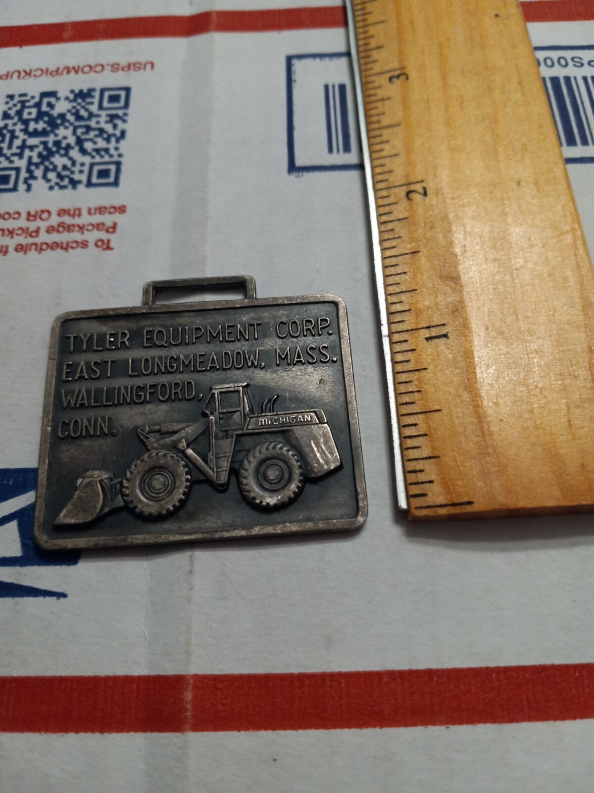 AW-166 – Tyler Equipment Corporation Construction Advertising Pocket Watch Fob
