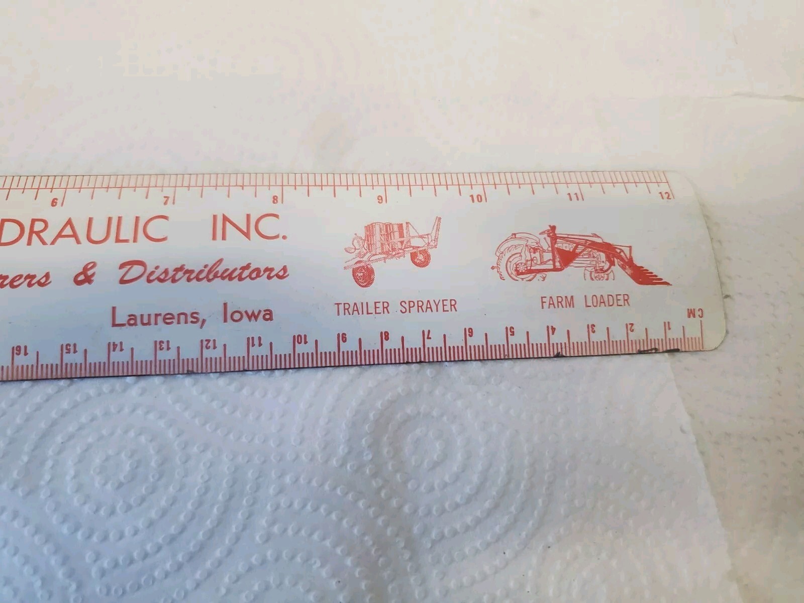 12&Prime; Metal Ruler Twin Draulic Laurens Iowz Farm Wagon Loaded Post Hole Digger