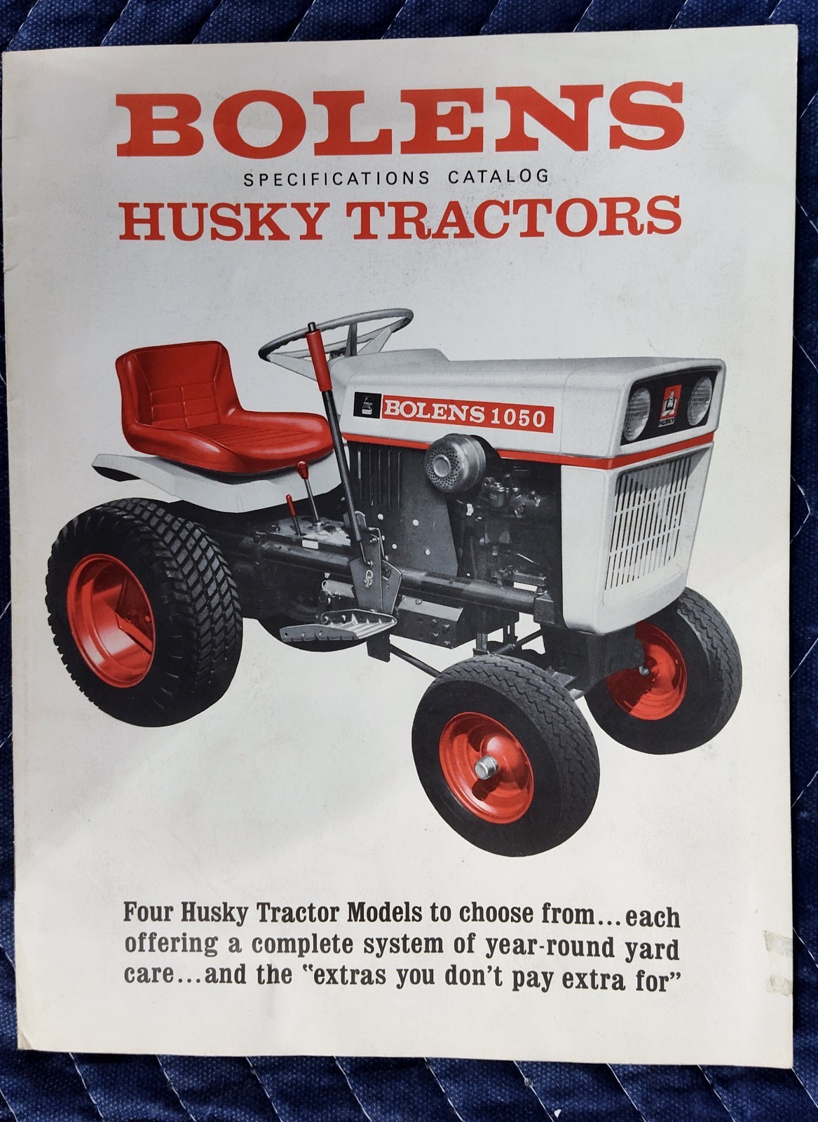 NOS 1966 Bolens Husky Tractors Lawn and Garden Brochure Catalogue -12 Pages