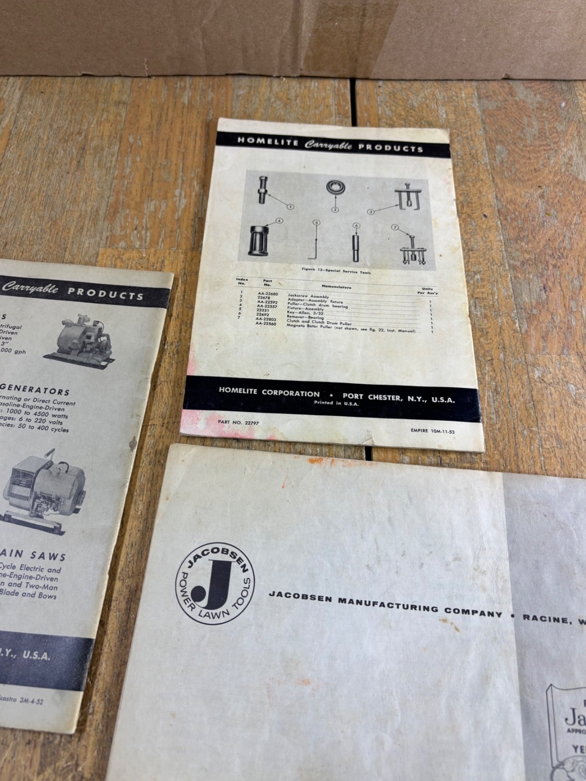 1960s Homelite One Man Gasoline Chain Saws Dealer Brochure