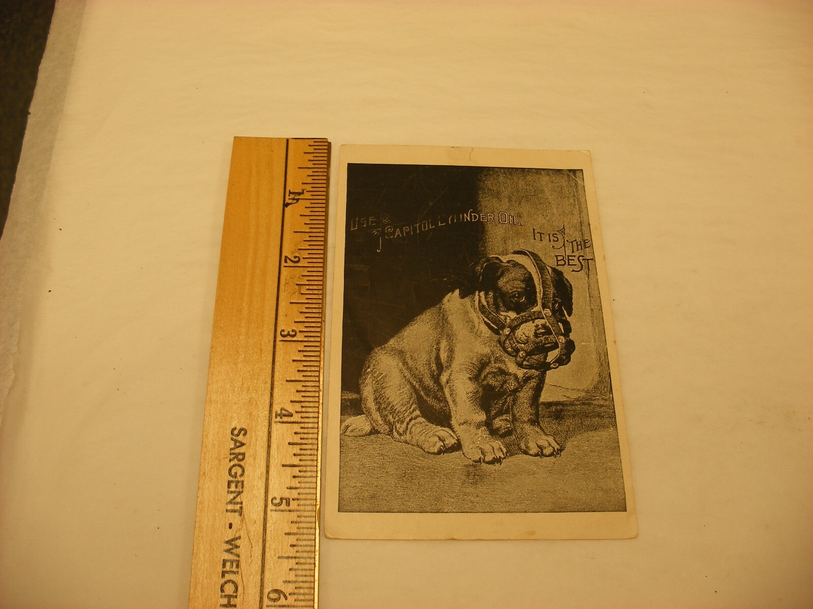 Vtg Farming Equipment Trade Card – Capitol Cylinder Oil Consolidated Peoria IL