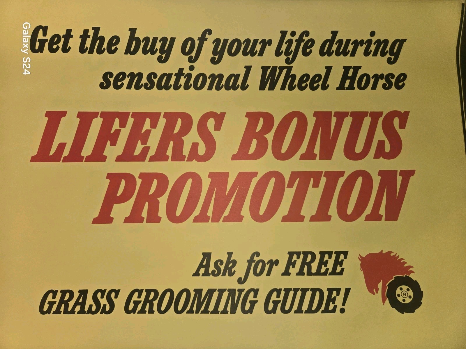 RARE LOT OF WHEEL HORSE POSTERS NOS WITH SOME AGE RELATED WEAR SEE ALL PICTURES!