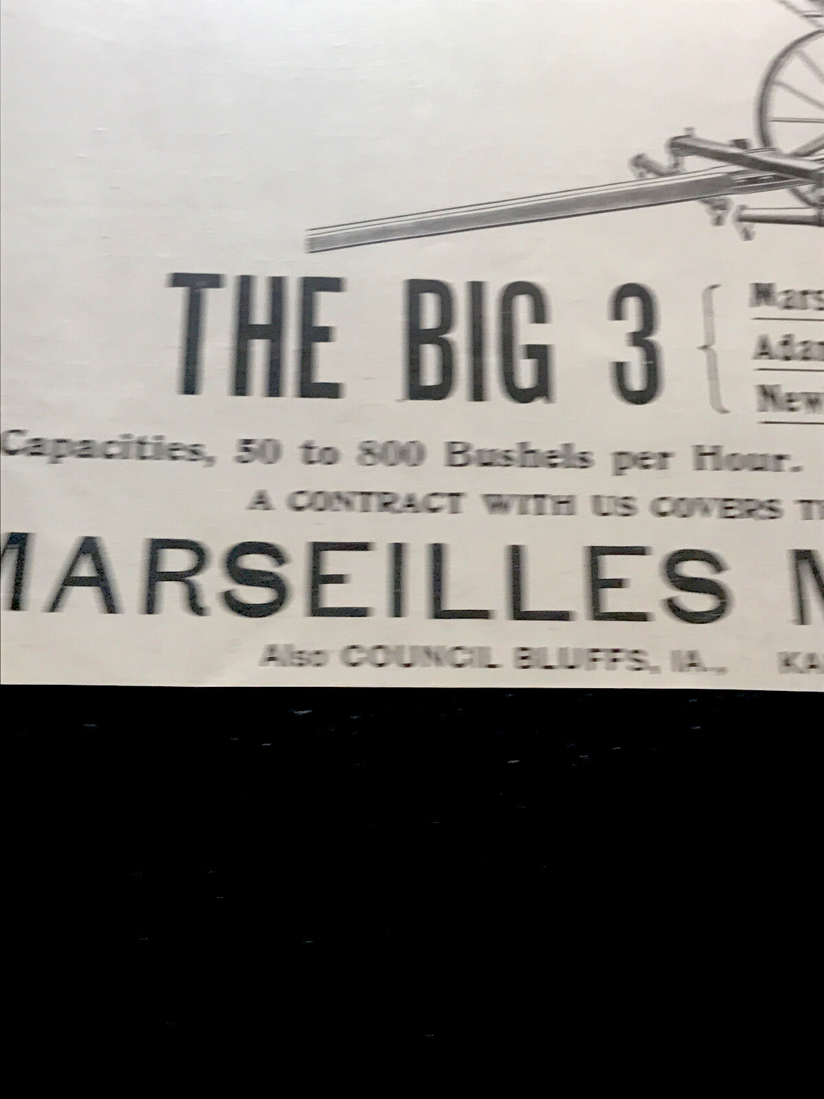 ORIGINAL 1897 Marseilles Shellers Farm Implement Advertising – Illinois