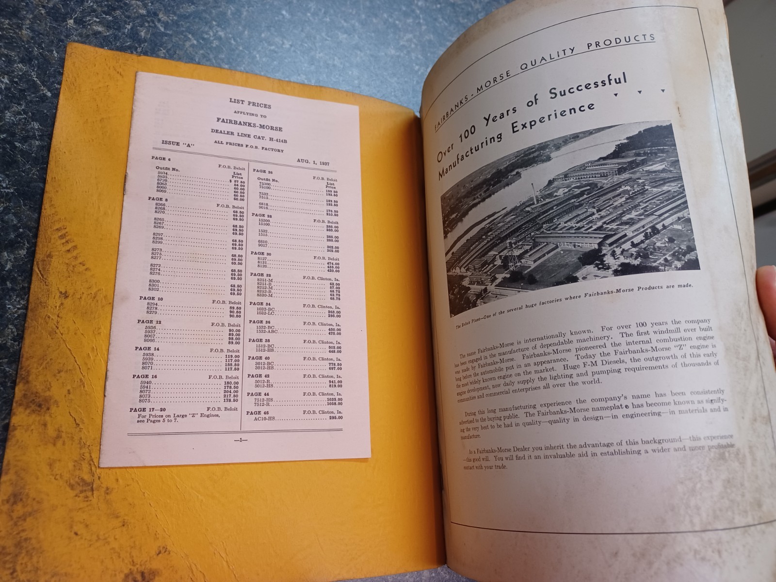 1937 H414B Fairbanks Morse Dealer Product Line Catalog Pumps Batteries Windmills