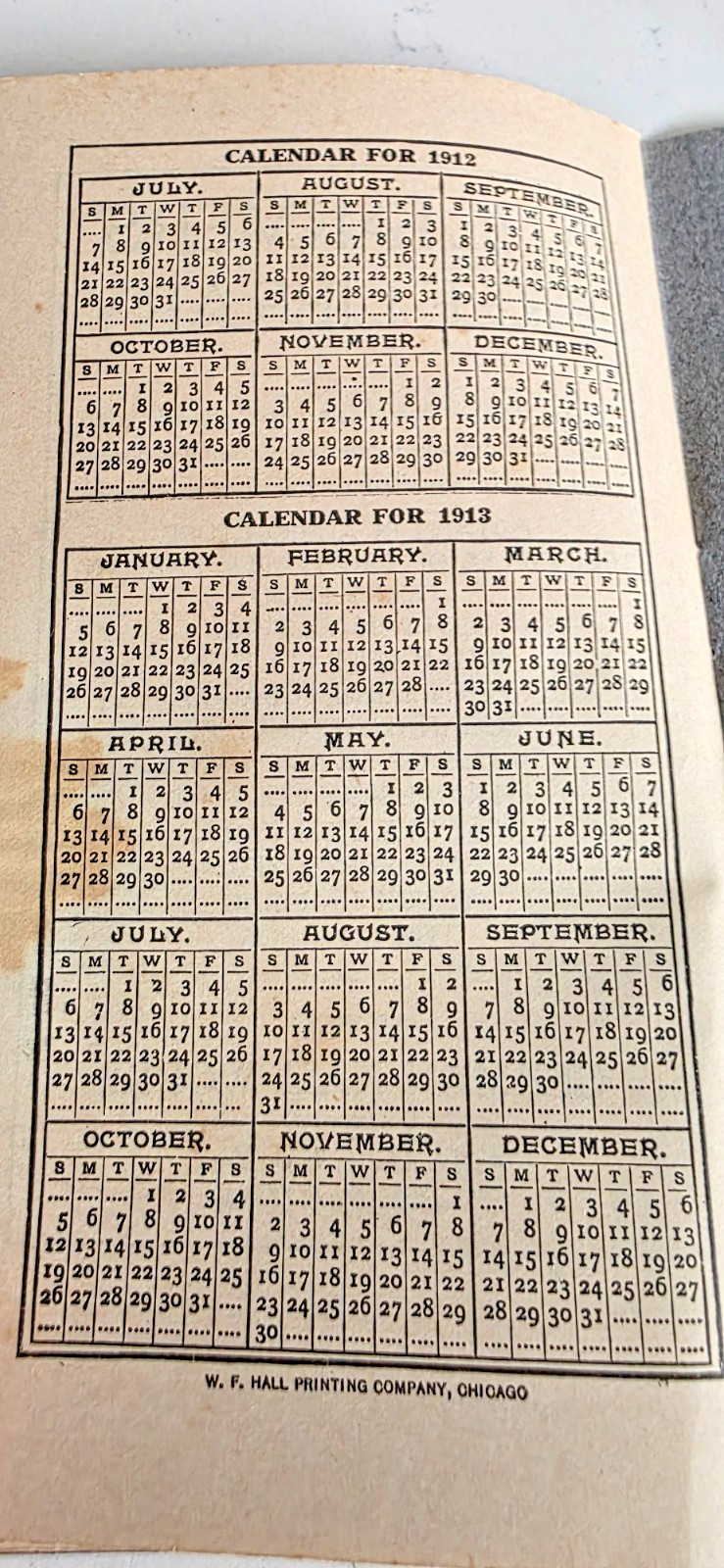 Vintage 1913 Farmer’s Note Memo Book – Antique Agricultural Ledger / Farm Record
