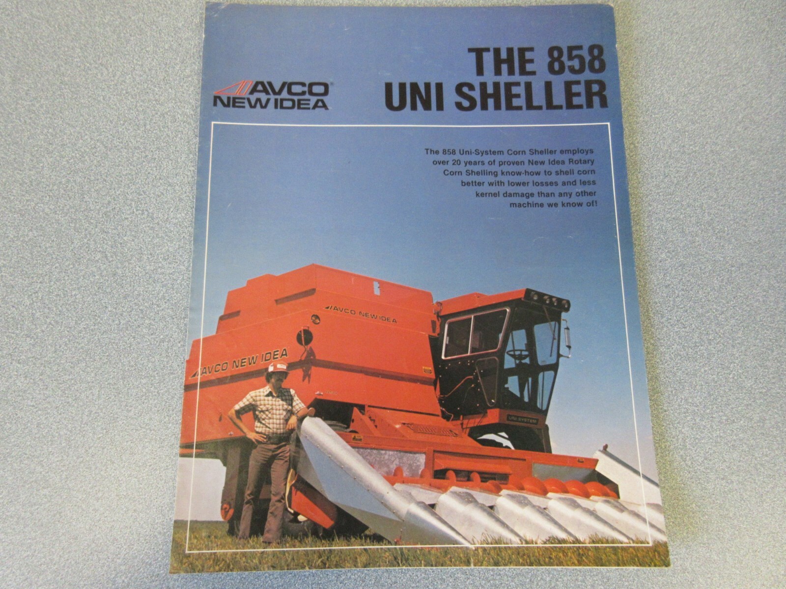 Avco New Idea 858 Uni Sheller Sales Brochure