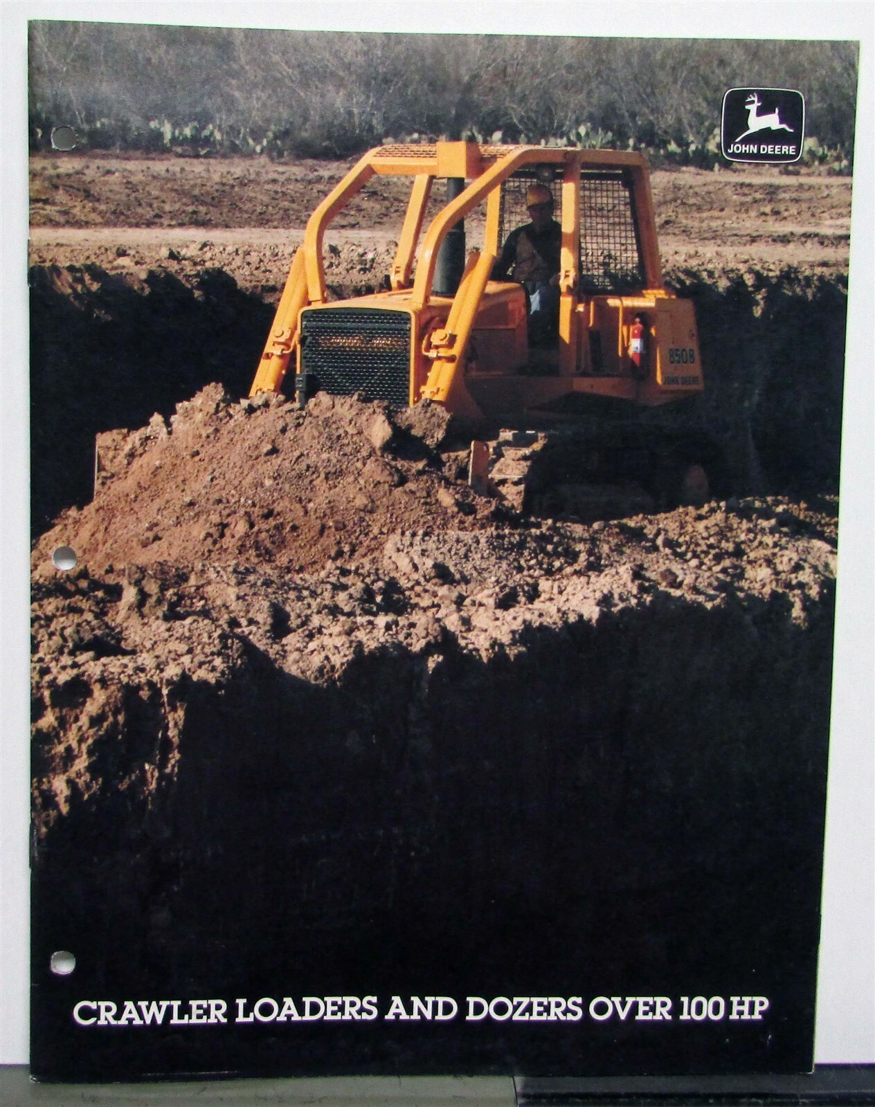 1988 John Deere Loaders & Dozers 100HP+ Specs Construction Sales Brochure