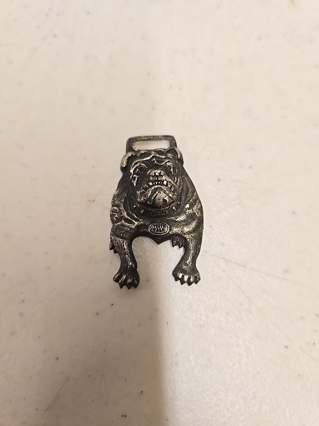 Antique Avery MFG Co Peoria IL Bulldog Line Motor Farming Advertising Watch Fob