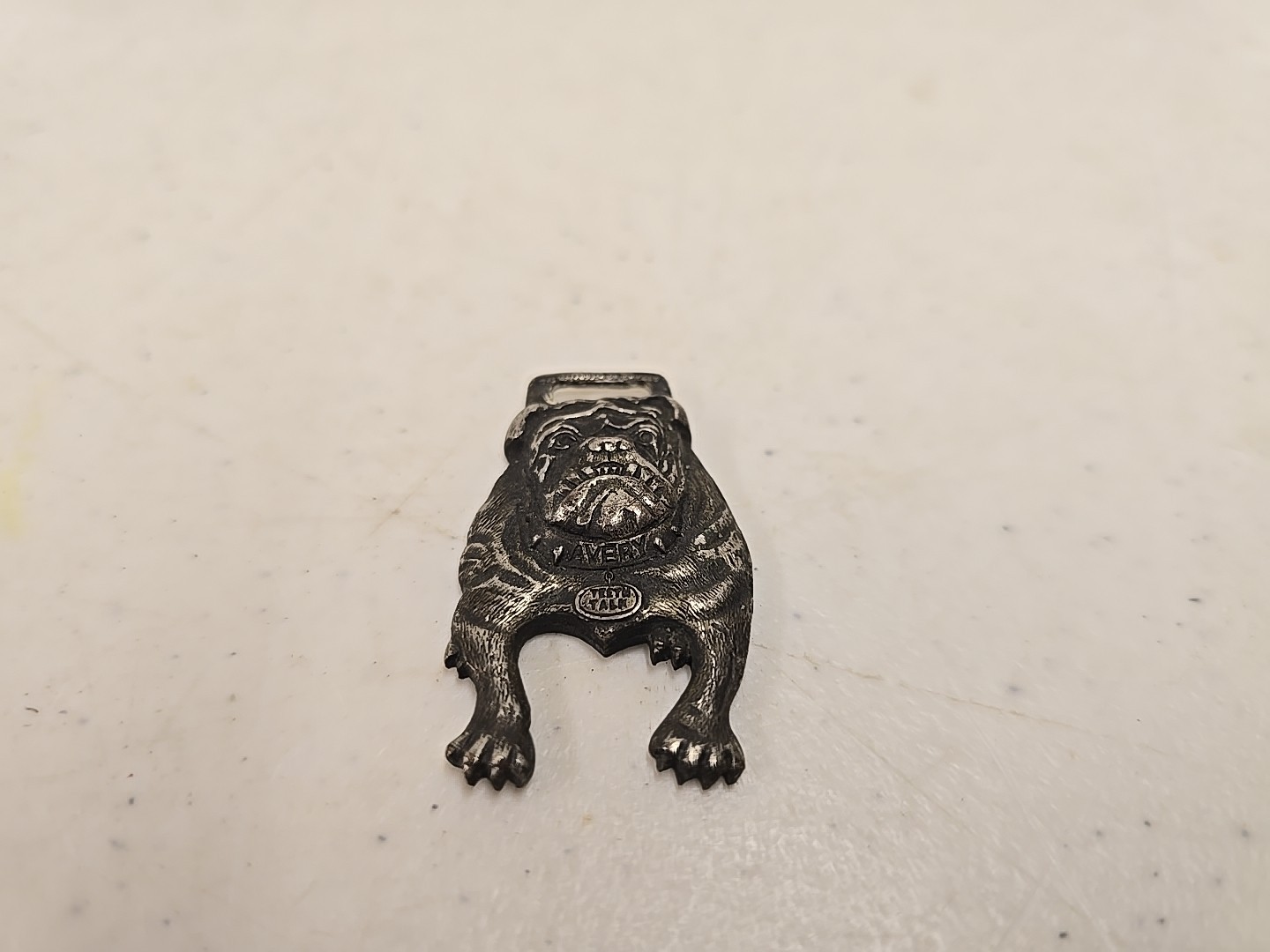 Antique Avery MFG Co Peoria IL Bulldog Line Motor Farming Advertising Watch Fob
