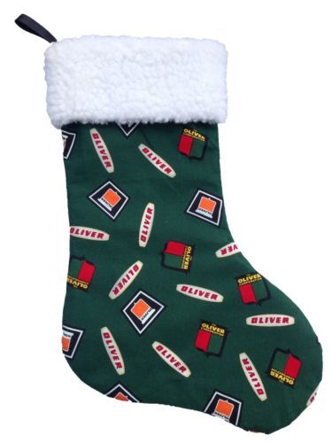 Green Oliver Toss Logo Christmas Stocking