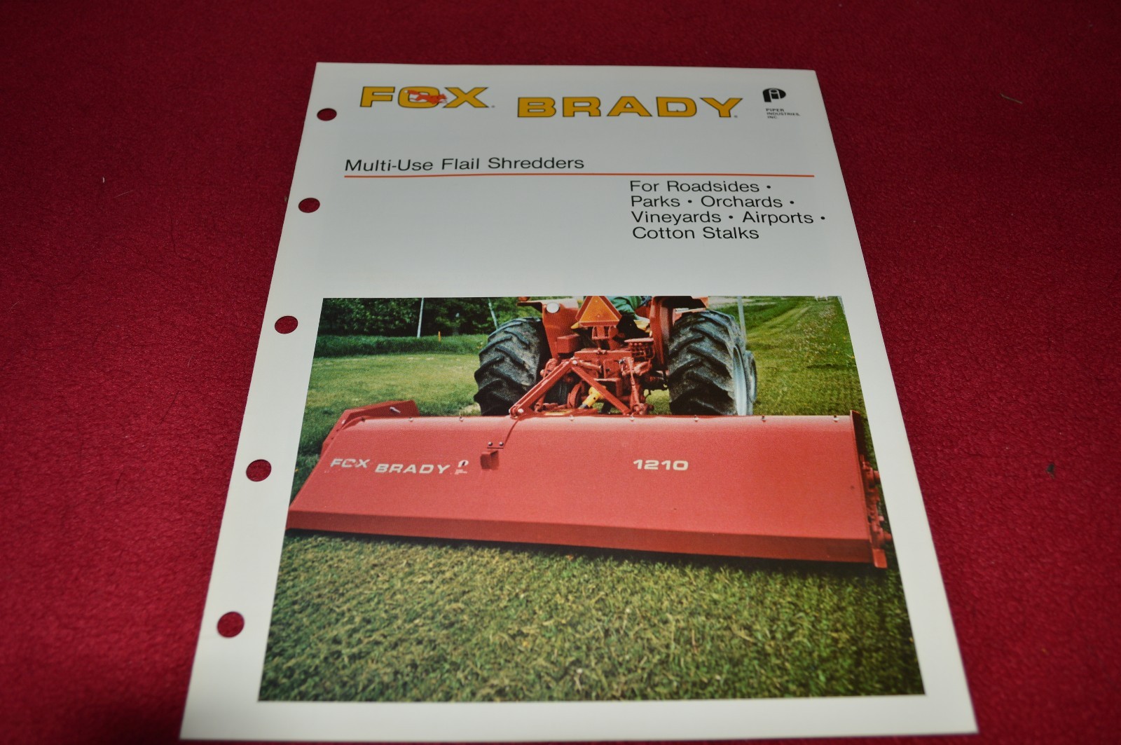 Fox Brady Multi-Use Flail Shredders Dealer&rsquo;s Brochure LCOH