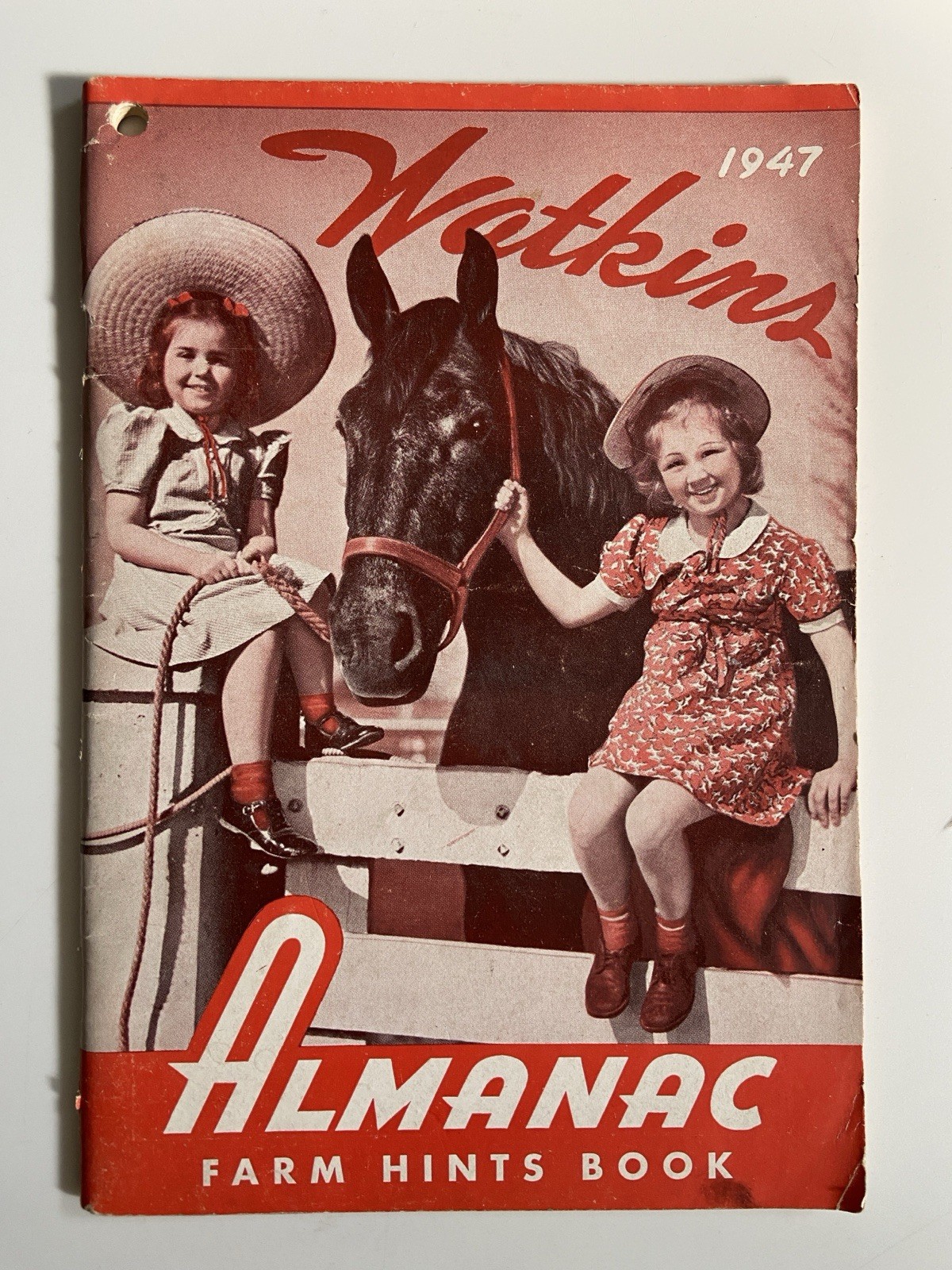 1947 Watkins Almanac Farm Hints Moon Phases Farming Techniques Planting Crops PB