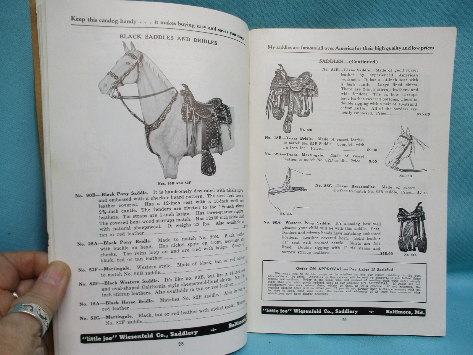 ORIGIONAL ENGLISH SUPER SADDLERY No 155 CATALOG 1957 with Prices Saddles Bits