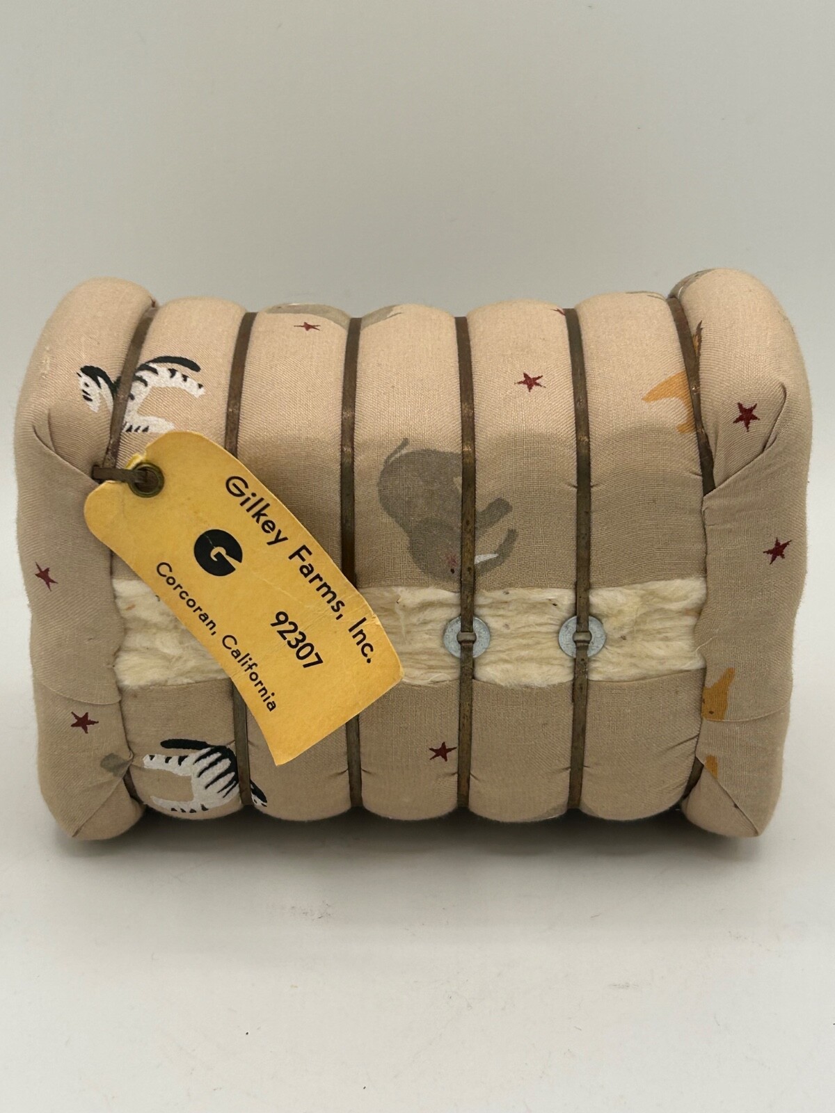 vintage mini cotton bale gilkey farms