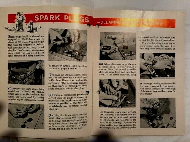 Champion Spark Plug Tractor Maintenance Brochure from 1958