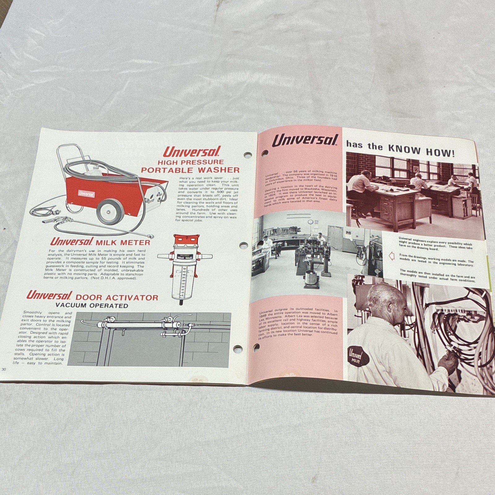 Universal PMS III Pipeline Milking System 1972 Advertising Brochure