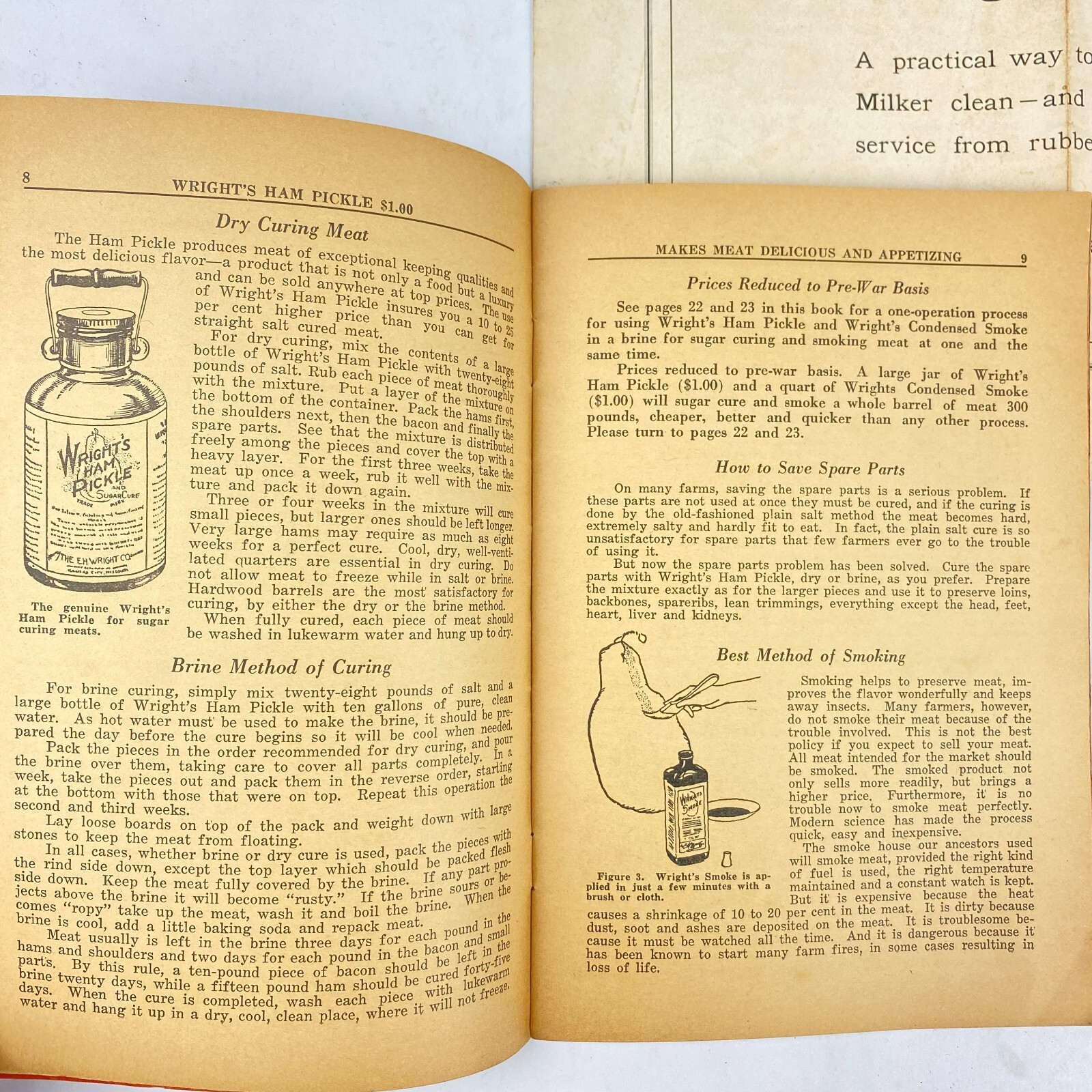 Lot 4 Farming Meat Dairy Milk Freezing Agriculture Related Booklets Vintage