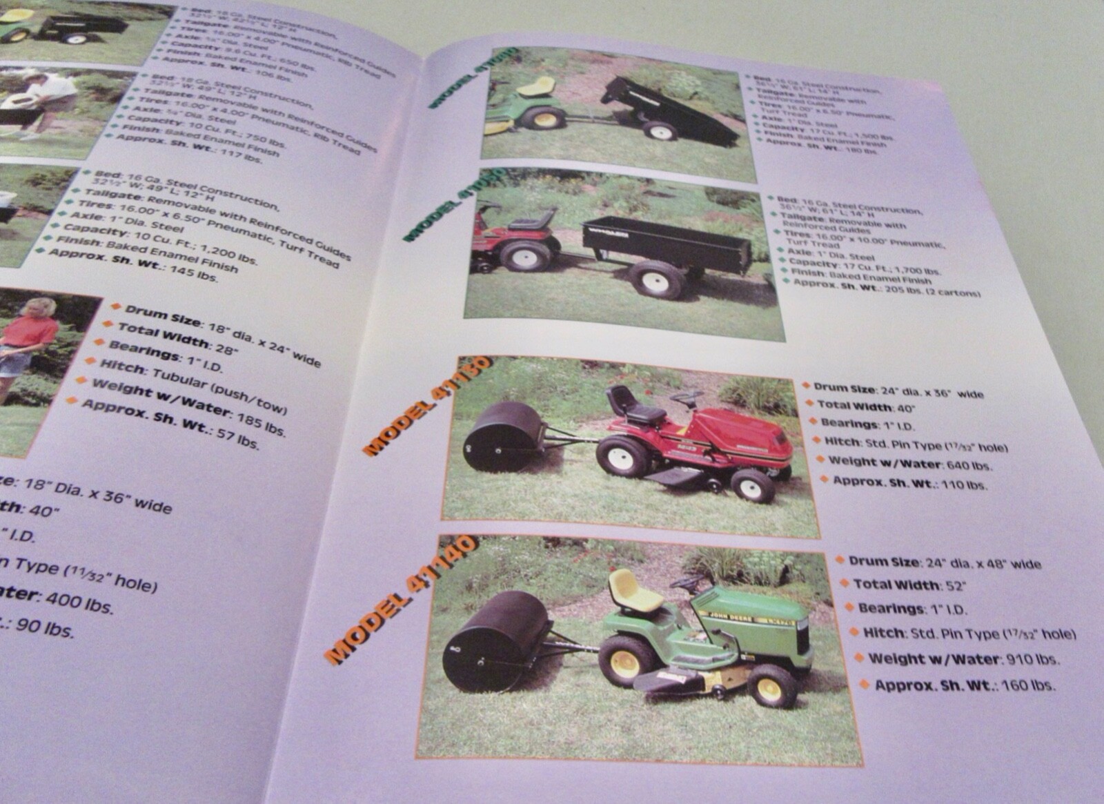 Whalen (Yetter) Lawn &Turf Sales Brochures With Prices (Lot of 6) 1994 – 1996